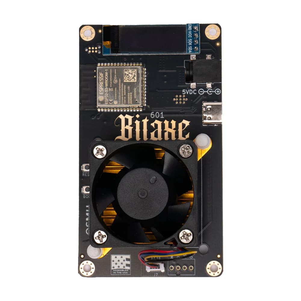 Bitaxe Gamma 601 1.2T – air-cooled Bitcoin ASIC miner