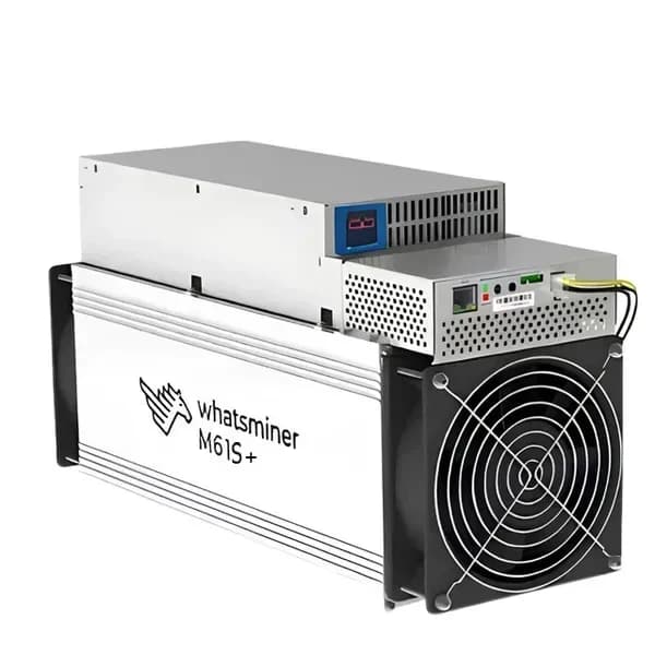 MicroBT Whatsminer M61S+ 216T – air-cooled Bitcoin ASIC miner, picture of the model