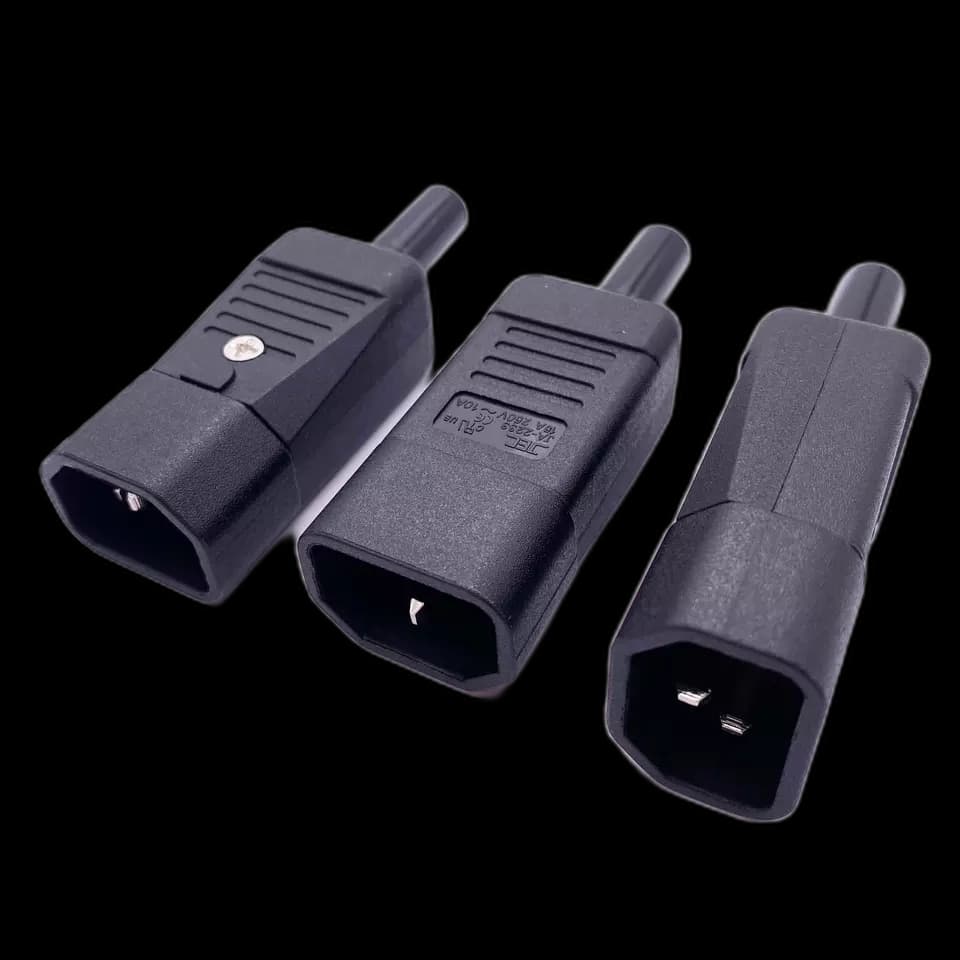 10A/250V IEC320 C14 Rewireable Male Power Connector
