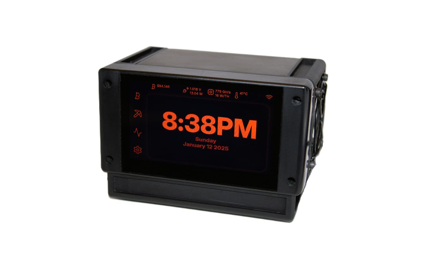 Bitaxe Touch 1.6T – air-cooled Bitcoin ASIC miner