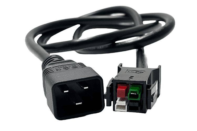 IEC C20 to Canaan Avalon A14/A15 series power cord, 12 AWG, 20A, 5ft